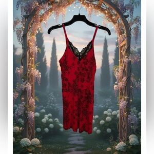 Soma Intimates Nightgown With Black Lace -Sz XS